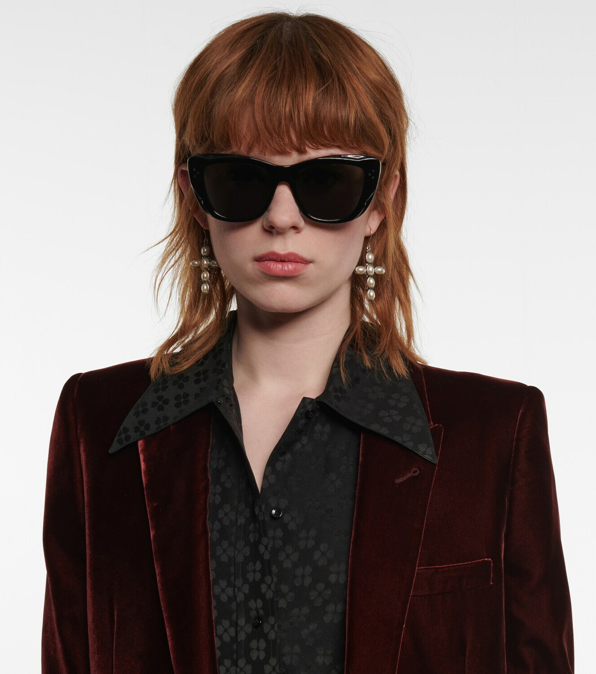 サングラス Celine Eyewear Cat-eye sunglasses Celine Cat Eye Acetate Sunglasses | Liberty