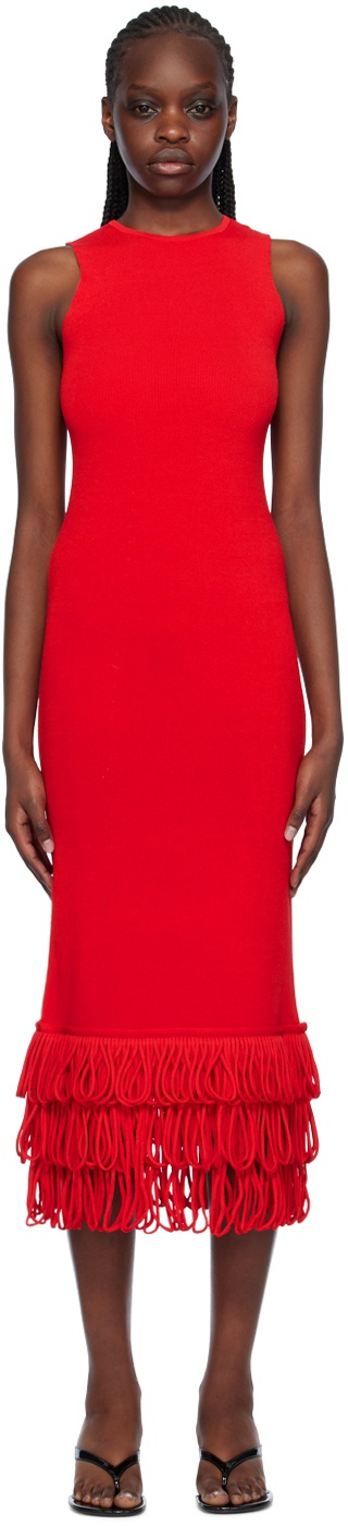 Photo: SIMONMILLER Red Albers Maxi Dress
