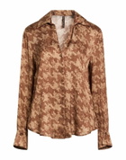 Manila Grace Womens Shirt Camel