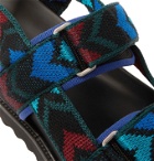 Missoni - Jacquard-Knit Sandals - Blue