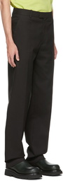 Bottega Veneta Black Midseason Gabardine Trousers