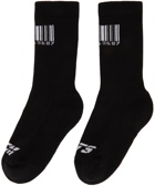 VTMNTS Black Barcode Socks