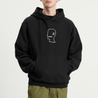 Brain Dead Men's Logo Head Hoodie in Black