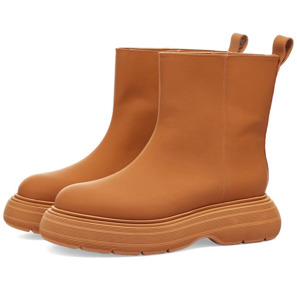 Gia Couture Short Rubber Boot With Chunky Sole
