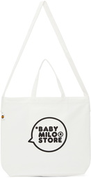 BAPE White Milo Baby Shoulder Eco Canvas Tote