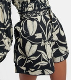 Agua by Agua Bendita Toronjil printed linen shorts