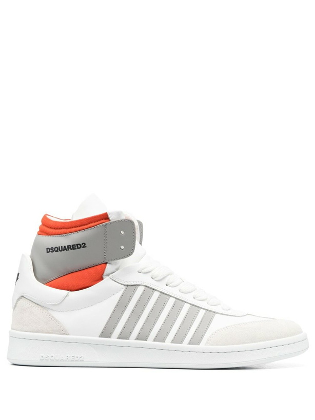 Photo: DSQUARED2 - Logo Leather Sneakers