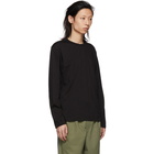 Comme des Garcons Shirt Black Logo Long Sleeve T-Shirt