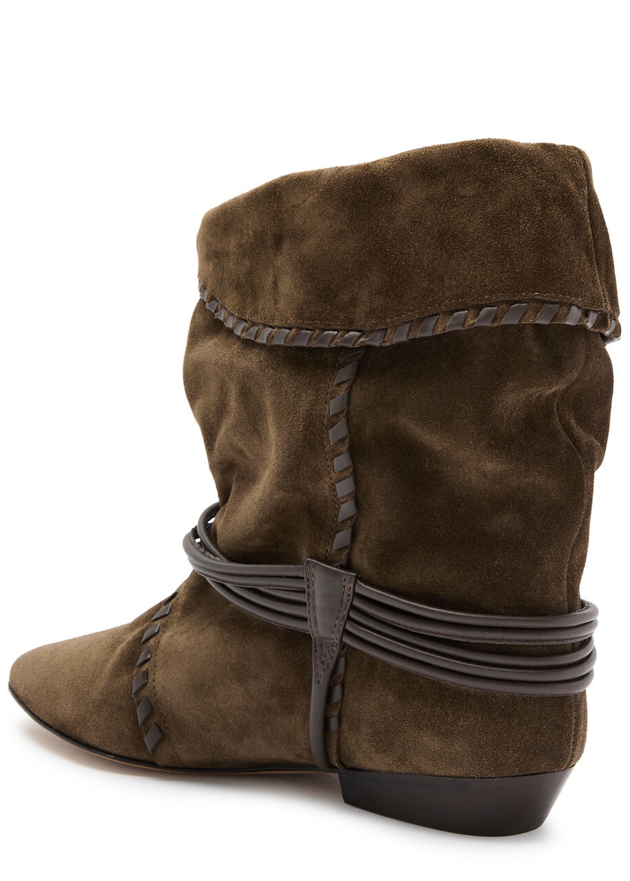 Isabel Marant Brown Leather Ankle Boots