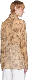 Dries Van Noten Beige Conti Turtleneck