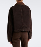 SLVRLAKE Atlas Worker shearling-trimmed denim jacket