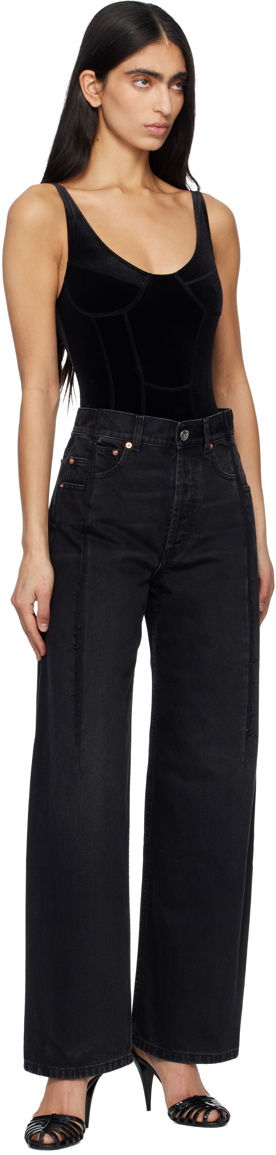 VETEMENTS Black Cut Jeans