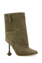 Loewe Khaki Suede Toy Panta Ankle Boots