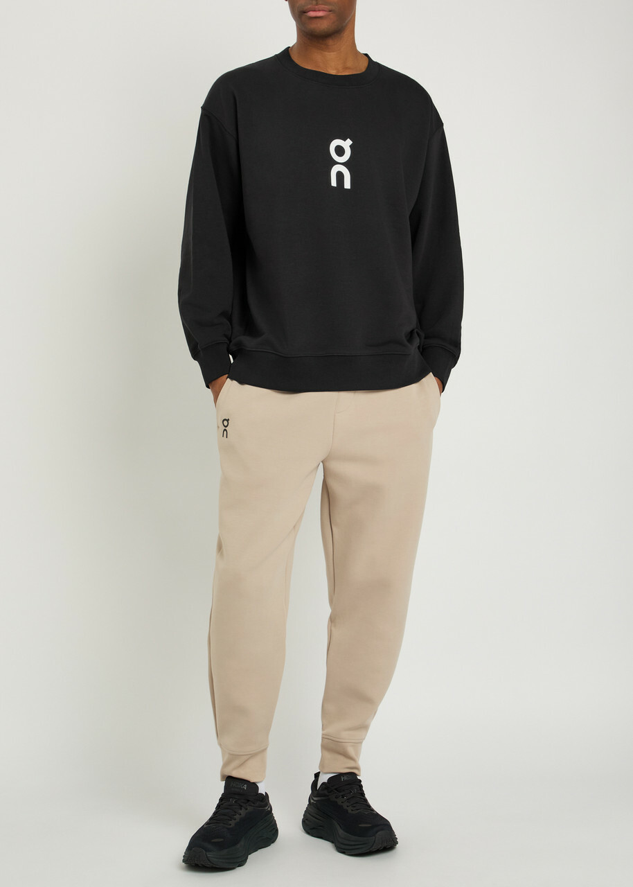 ON Club Logo Cotton-blend Sweatshirt Black