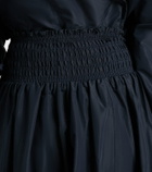 Patou Shirred midi skirt