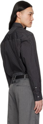 Commission Black Stripe Banker Shirt
