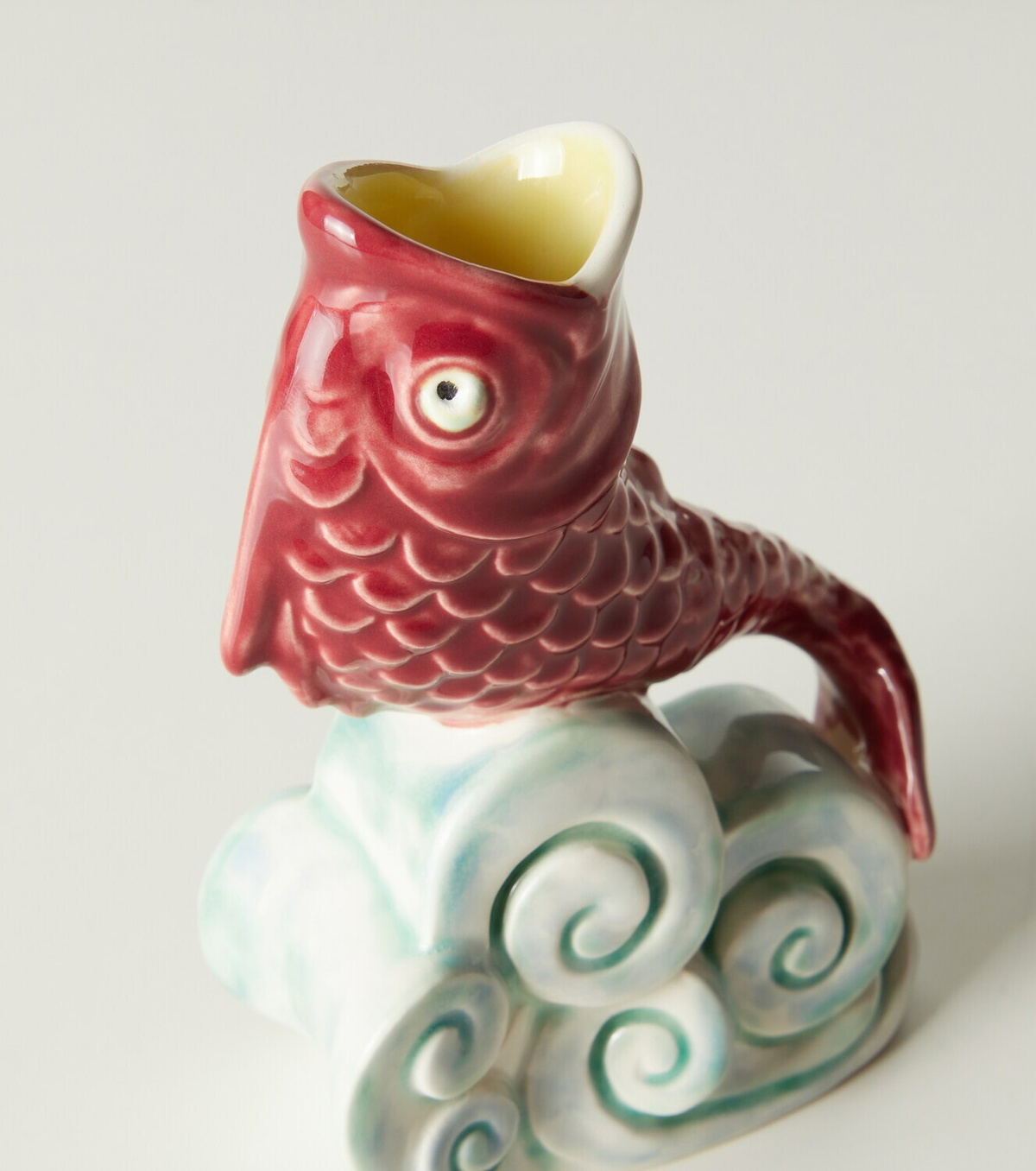 Bordallo Pinheiro Fish earthenware carafe