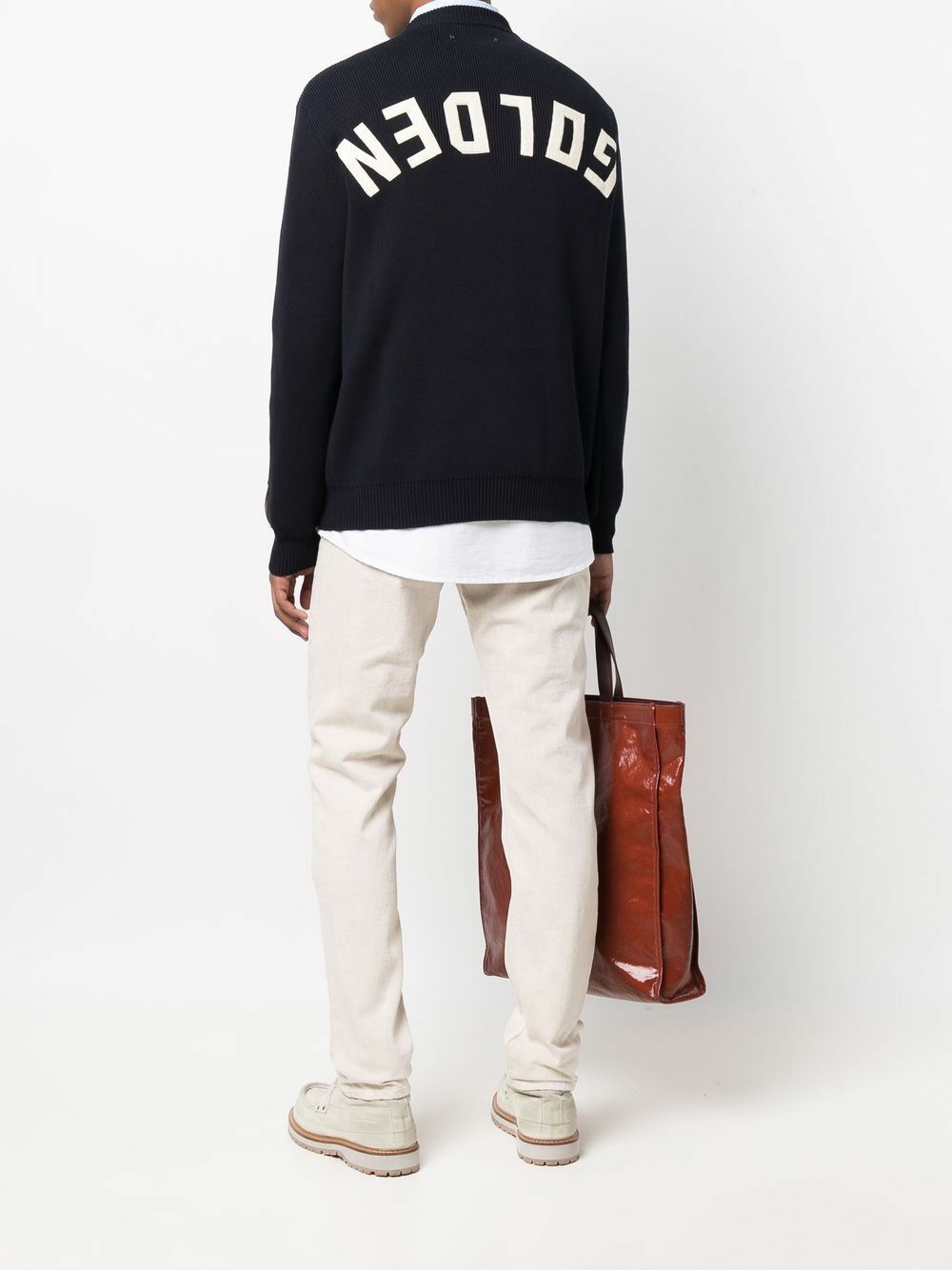 GOLDEN GOOSE - Logo Cotton Sweatshirt Golden Goose Deluxe Brand