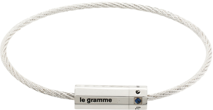 Photo: Le Gramme Silver 'Le 9g' Octagon Cable Bracelet