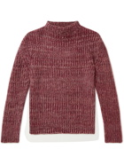 Mr P. - Recycled Cashmere and Surplus Wool-Blend Mock-Neck Sweater - Pink