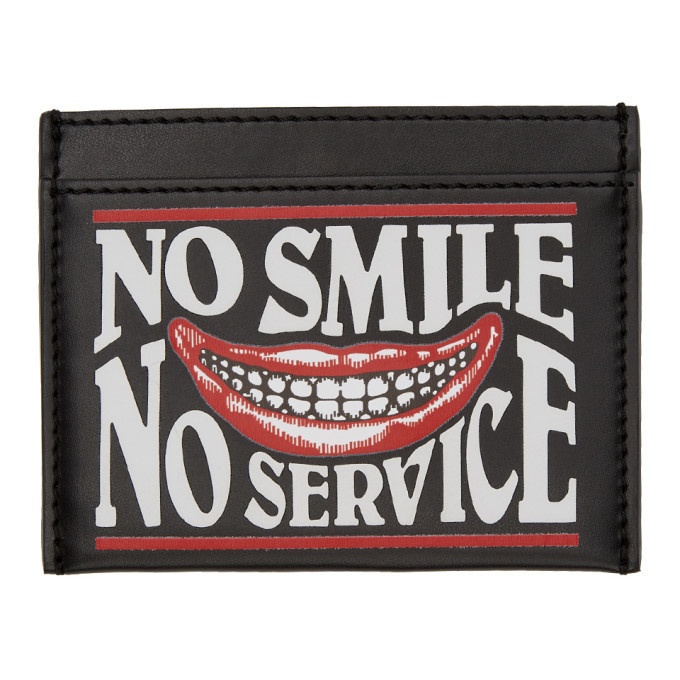 Photo: Stella McCartney Black No Smile No Service Card Holder