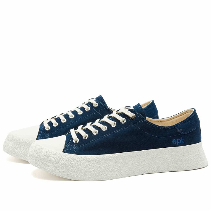 Photo: East Pacific Trade Men's Dive Suede Sneakers in Blue