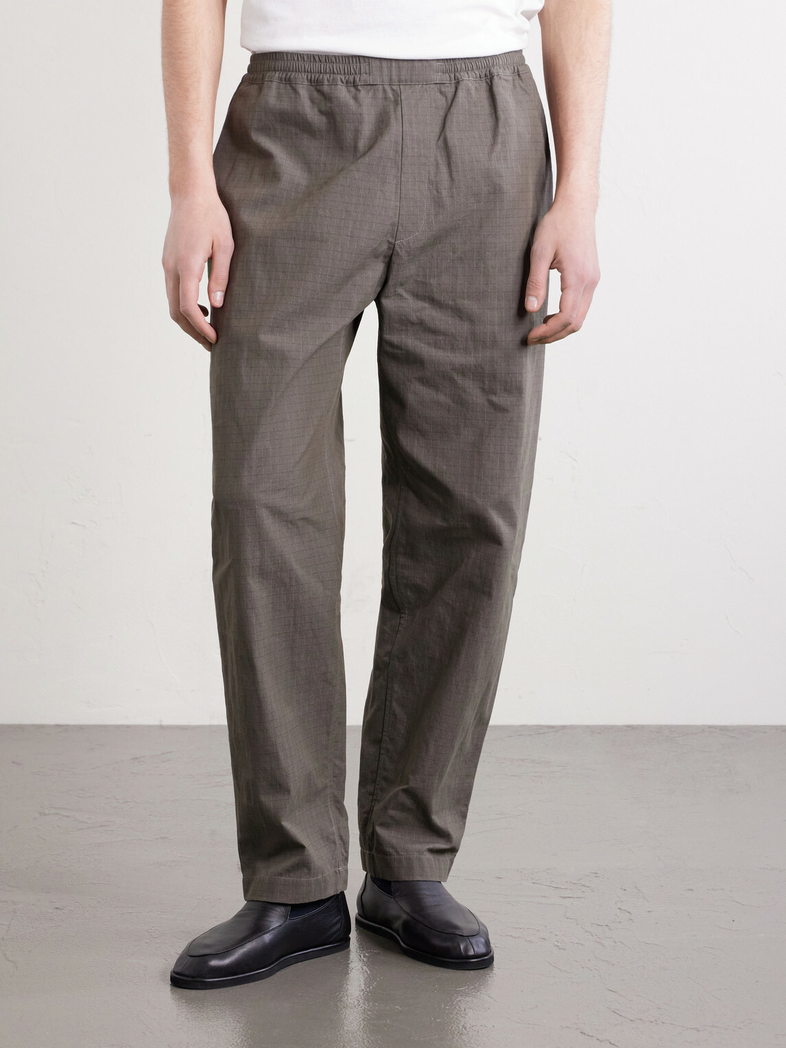 A Kind Of Guise - Banasa Straight-Leg Cotton-Blend Trousers - Brown