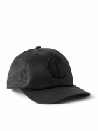 Christian Louboutin - Mooncrest AC Logo-Embroidered Leather-Trimmed Nylon-Twill Baseball Cap - Black