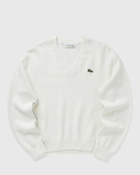Lacoste V-NECK TRICOT White Womens Sweatshirt