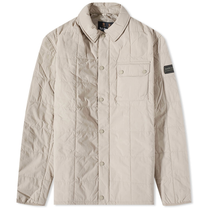 Photo: Barbour Men's International Touring Quilt Jacket in Stone