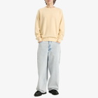 YMC Men's Almost Grown Waffle Sweatshirt in Off White