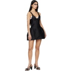 SHUSHU/TONG Black Lace Trim Bustier Minidress
