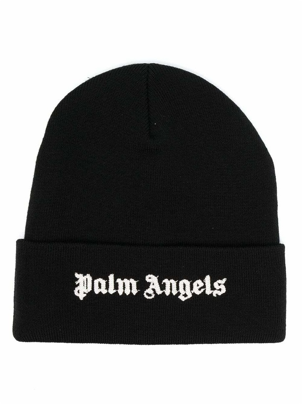 Photo: PALM ANGELS - Logo Wool Beanie
