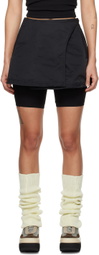 TheOpen Product Black Layered Skort