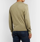 TOM FORD - Slim-Fit Silk Sweater - Green