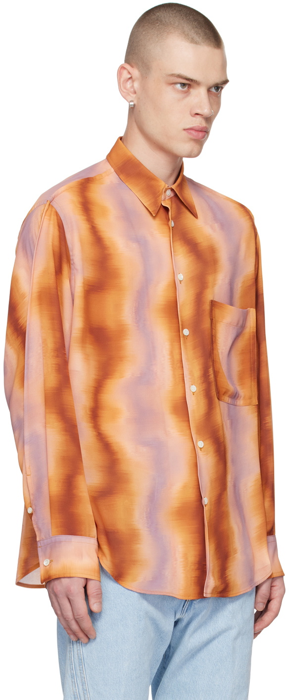 NVRFRGT Orange Graphic Shirt