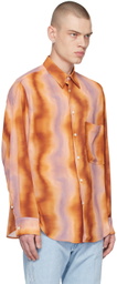 NVRFRGT Orange Graphic Shirt