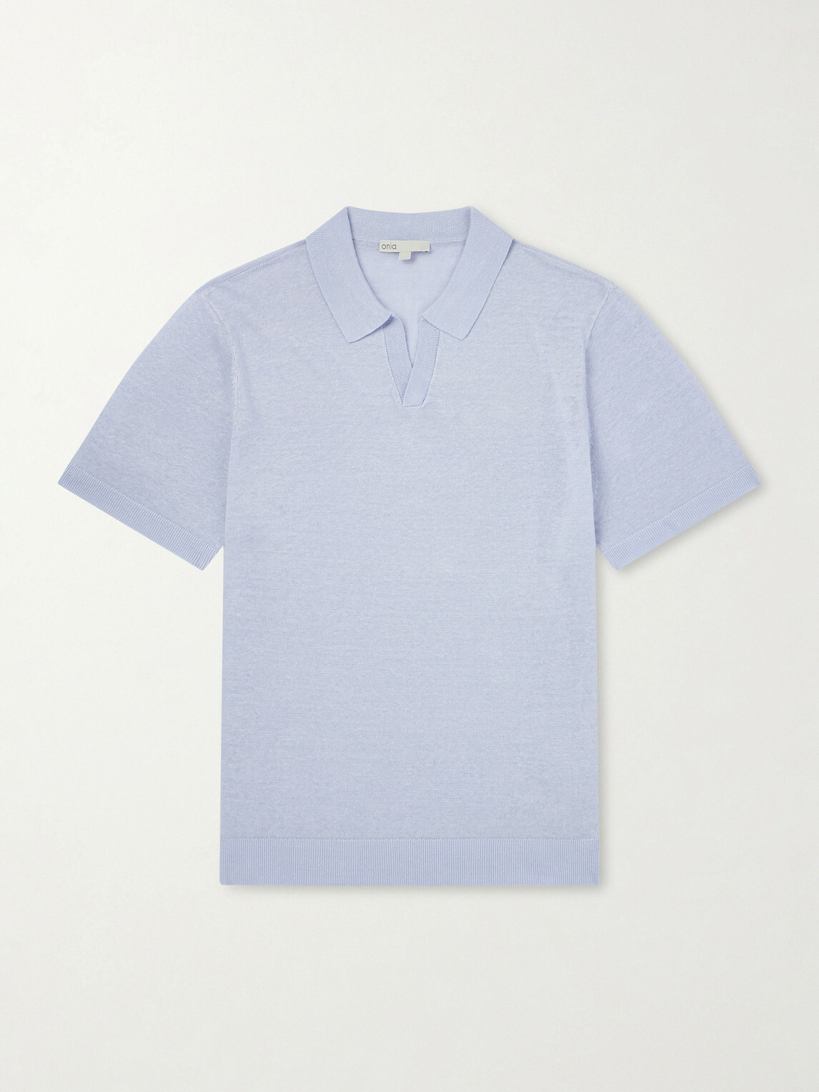 Onia - Johnny Linen Polo Shirt - Blue