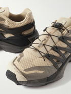 Salomon - XT PU.RE ADVANCED Leather and Rubber-Trimmed Mesh Sneakers - Neutrals