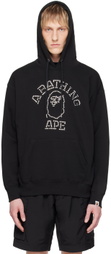 BAPE Black Rhinestone College Hoodie