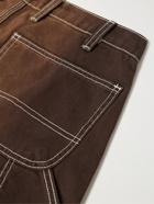 Reese Cooper® - Printed Cotton Cargo Trousers - Brown
