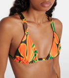 Faithfull Mary printed bikini top