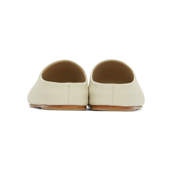 Lauren manoogian mono shoe white leather factory flats