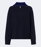 Vince Wool and cashmere half-zip sweater