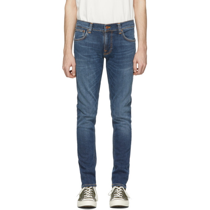 Photo: Nudie Jeans Blue Organic Tight Terry Jeans