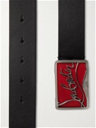 CHRISTIAN LOUBOUTIN - 3.5cm Leather Belt - Black - EU 85