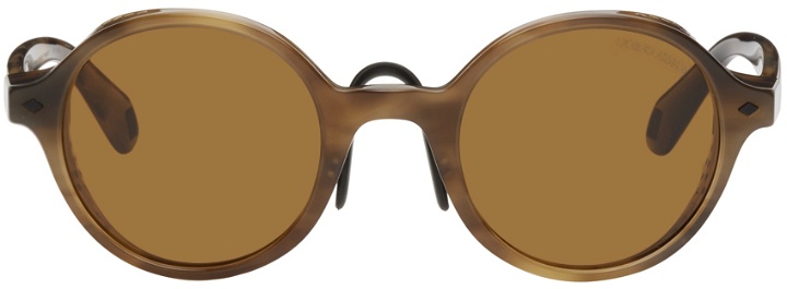 Photo: Giorgio Armani Brown Round Sunglasses