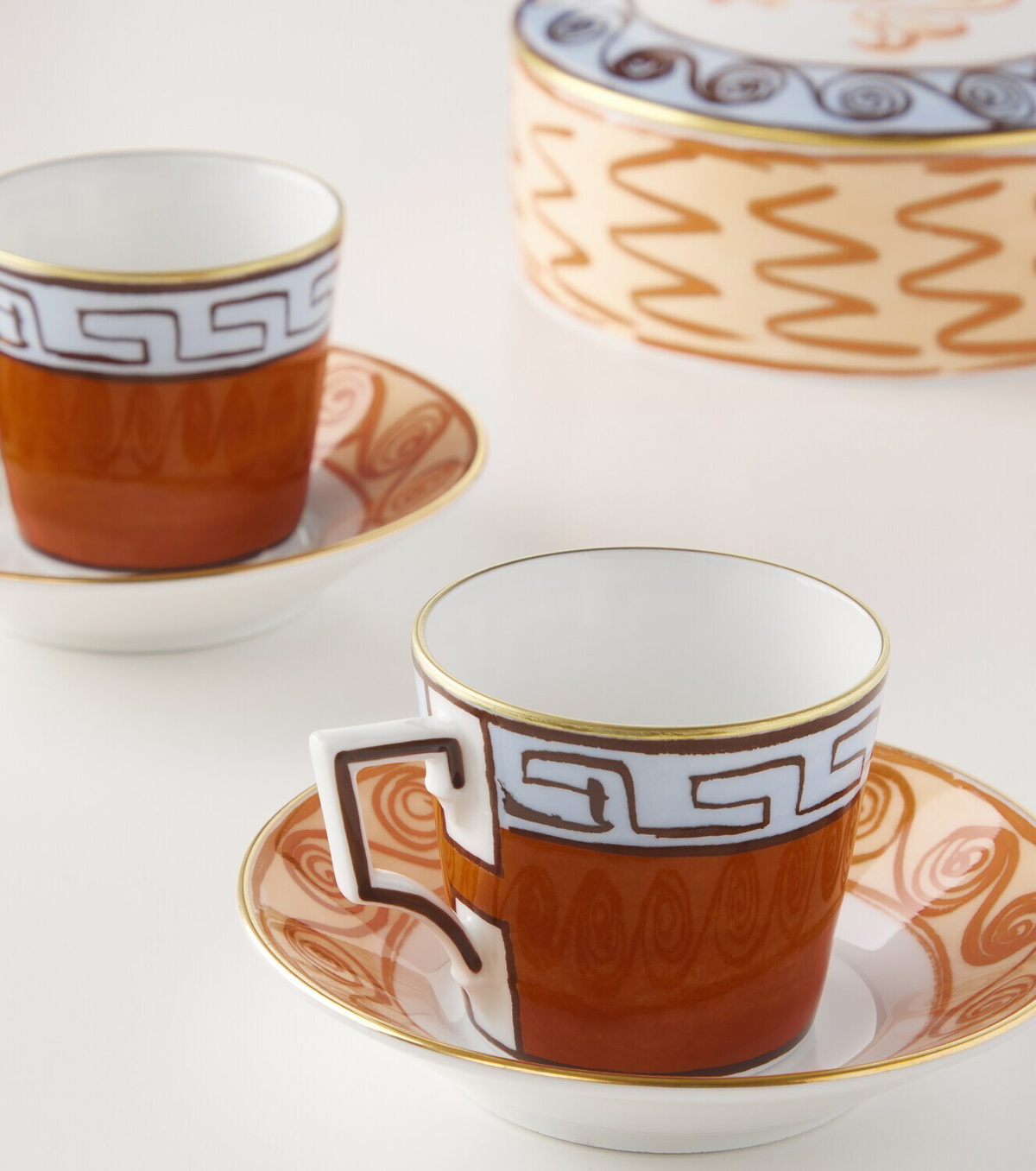 Ginori 1735 x Luke Edward Hall Il Viaggio di Nettuno set of 2 espresso cups