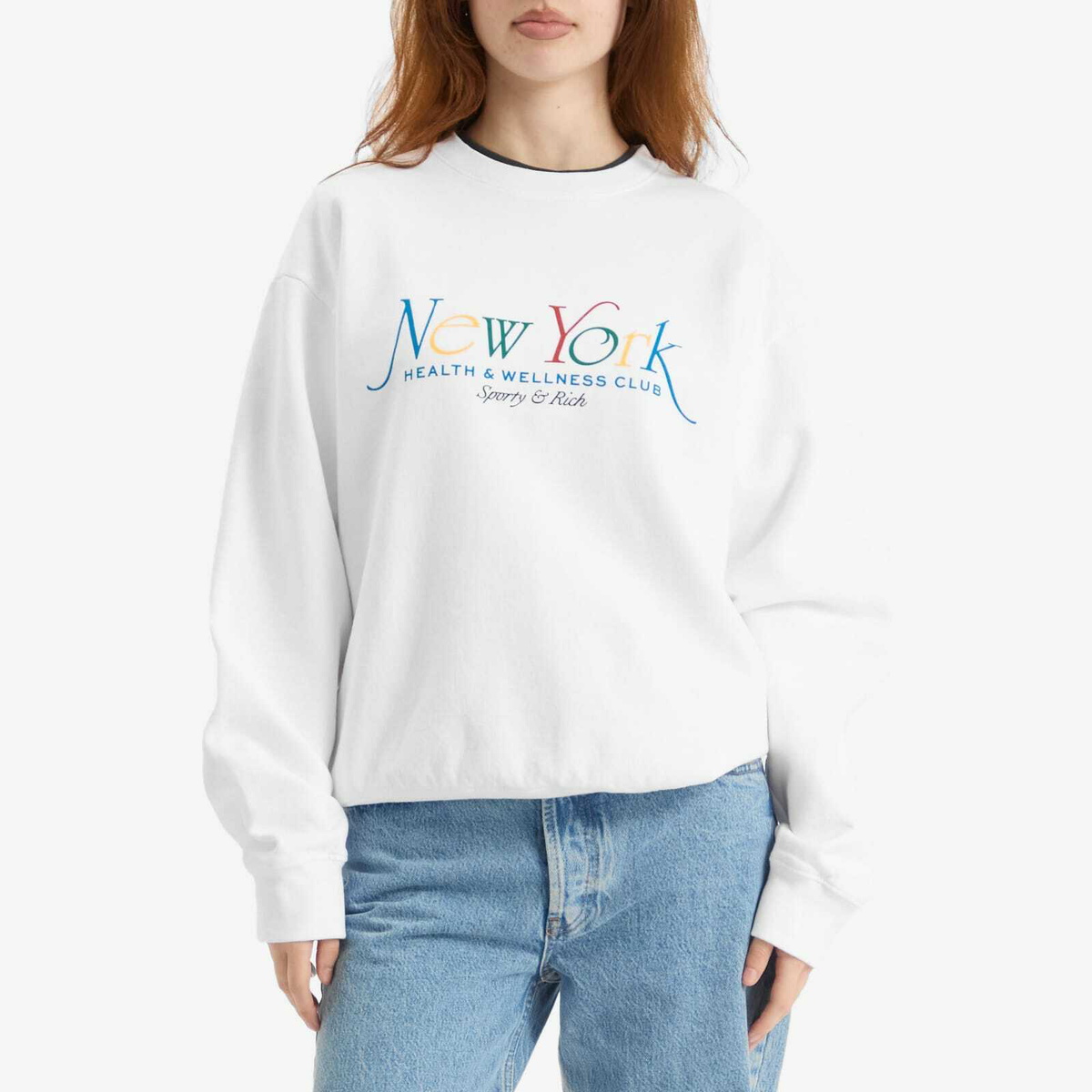 Sporty & Rich Women's NY 94 Crew Sweatshirt in Multi
