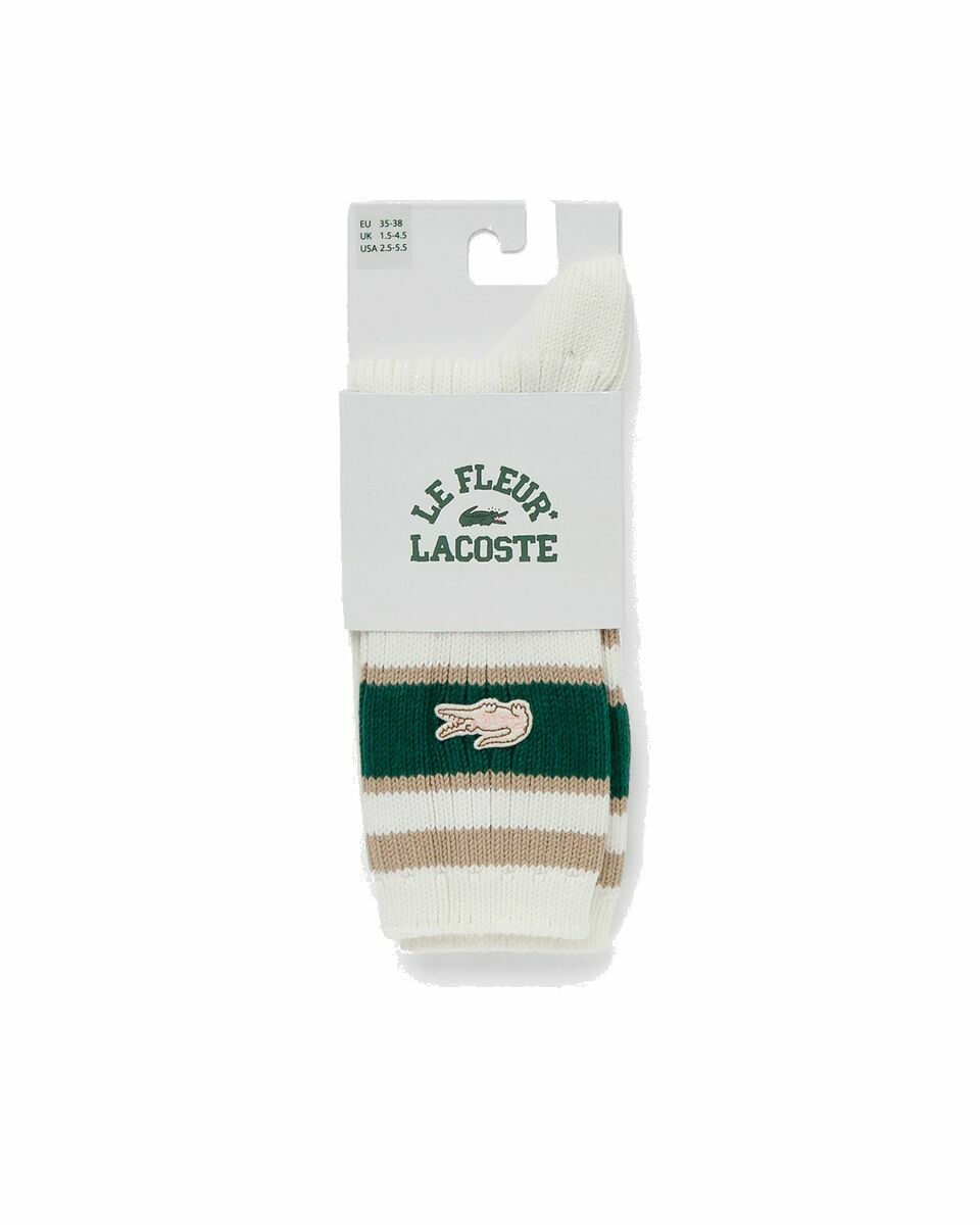 Photo: Lacoste X Le Fleur Socken White - Mens - Socks
